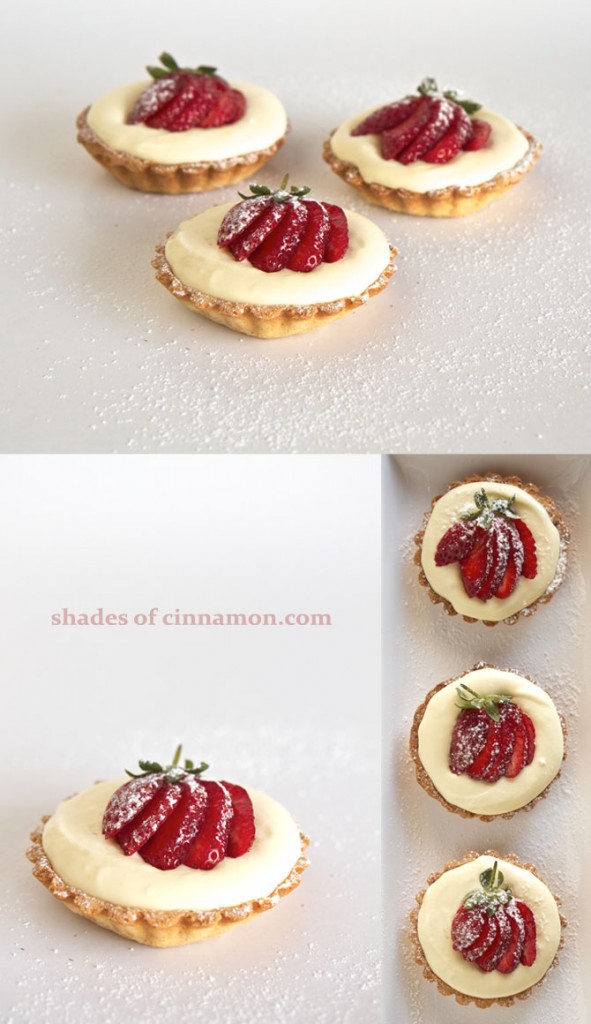 White chocolate mousse tartlets
