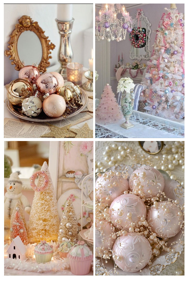 Pastel Christmas decorations