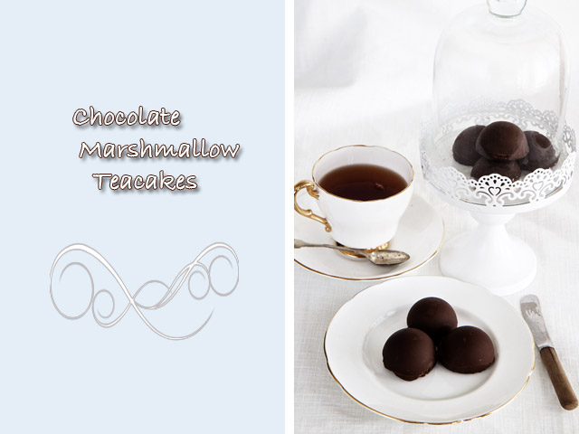 Chocolate marshmallow treats  Chocolate Tea Desserts Chocolate marshmallow teacakes