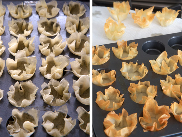 phyllo pastry cases
